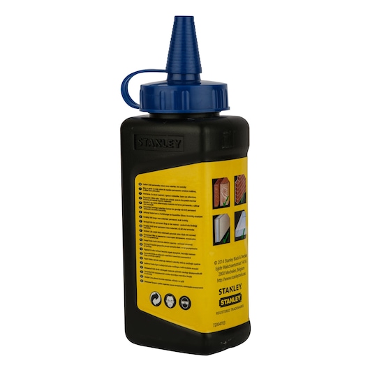 STANLEY® POWERWINDER® 30m Chalk Line Reel With Blue Chalk and Level