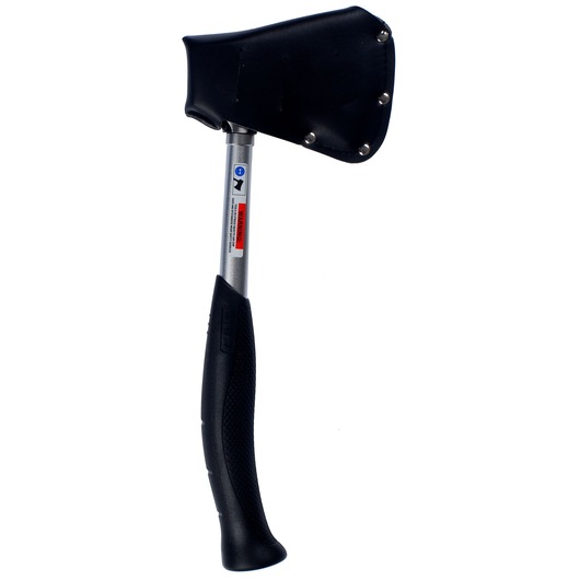 STANLEY 1-51-030 hammer with black sheath, ergonomic handle, side angle, white background.
