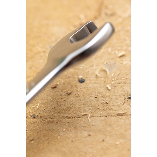 STANLEY FMMT13029-0 wrench close-up photography on a wooden surface.