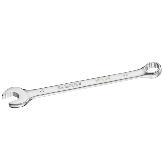 STANLEY FMMT13034-0 combination wrench, silver steel, front angle, hand tool photography.