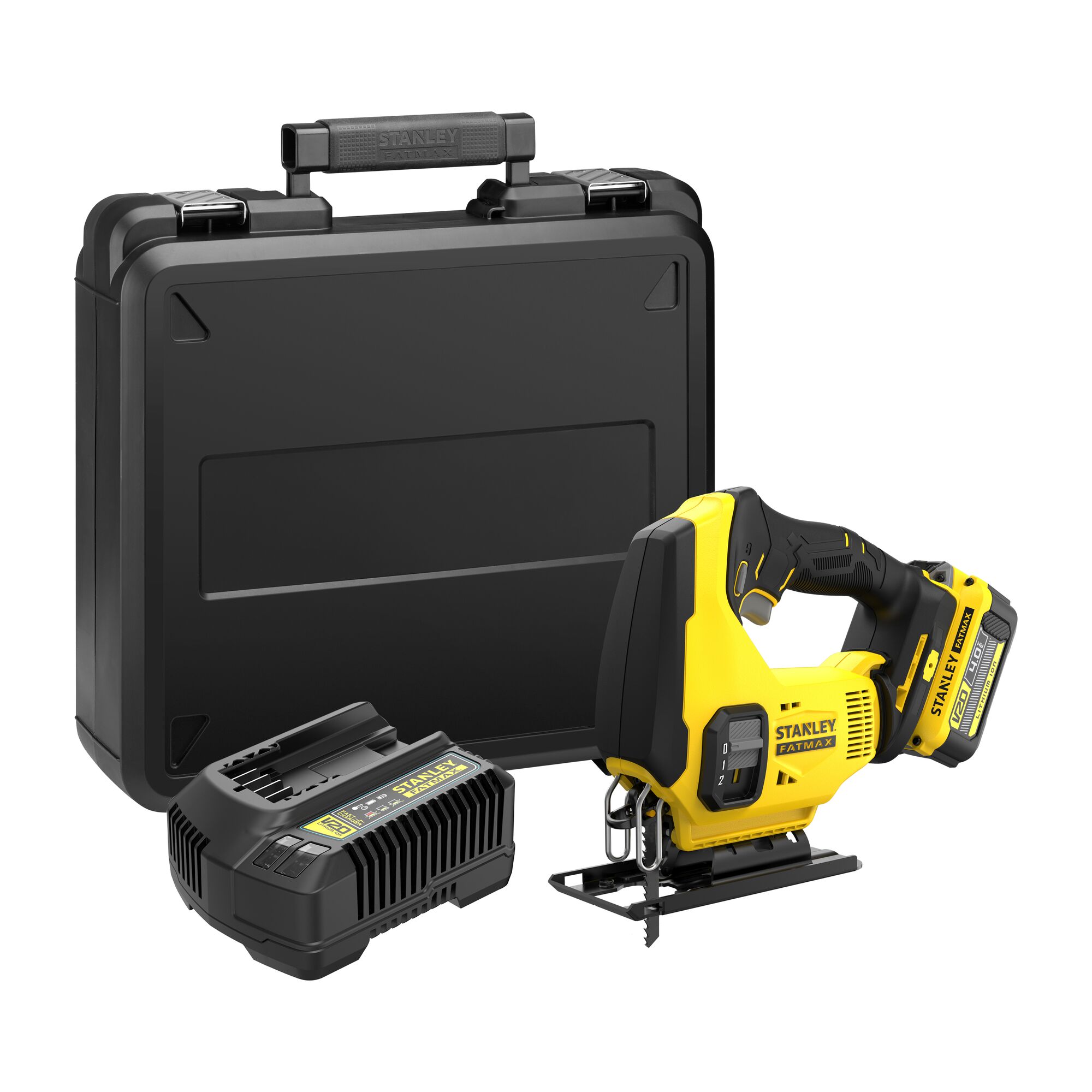 STANLEY FATMAX V20 18V Cordless Jigsaw with Battery and Kit Box