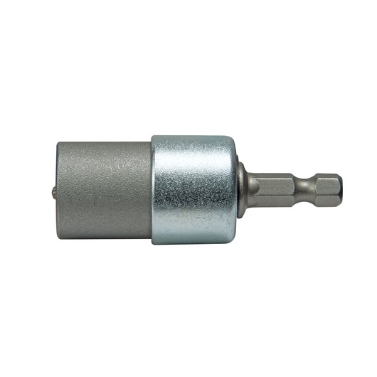 STANLEY magnetic bit holder for screwdrivers, metal finish, compatible with hex bits, shown on white background.