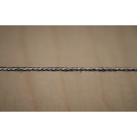 STANLEY STHT47613-0 braided line, close-up photography of black and white cord texture.