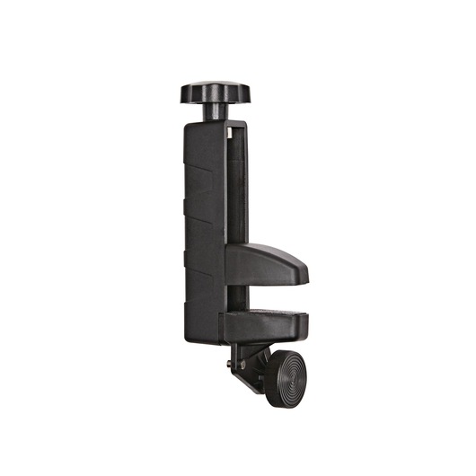 STANLEY STHT77616 black adjustable clamp photography accessory side angle on white background.